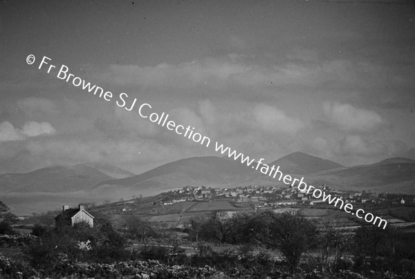 VARIOUS VIEWS OF TOWN AND MOURNE MOUNTAINS